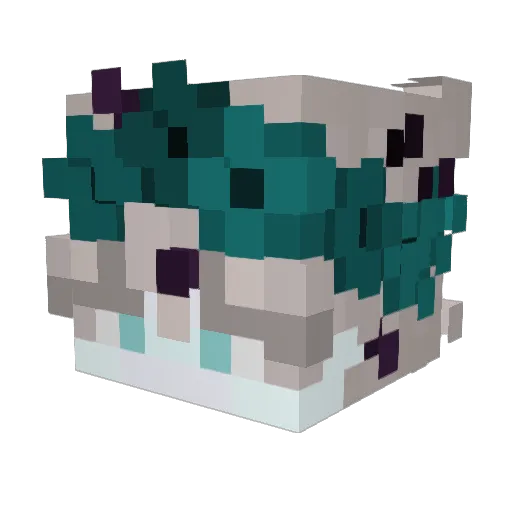 0507052022 Minecraft avatar head, 3D render