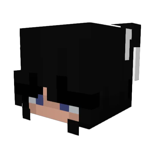 051375K0 Minecraft avatar head, 3D render