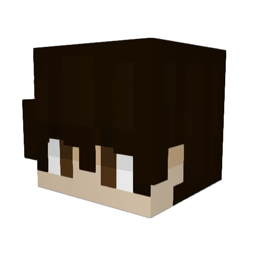 054Jack Minecraft avatar head, 3D render