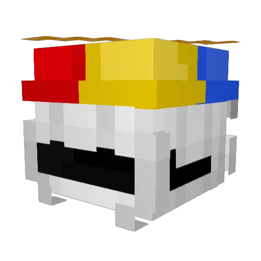 0567K Minecraft avatar head, 3D render
