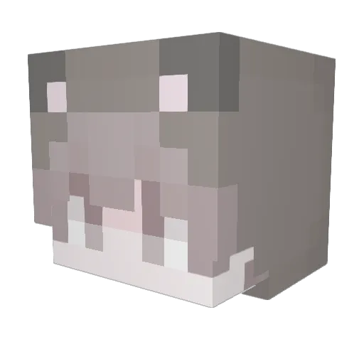 0581 Minecraft avatar head, 3D render