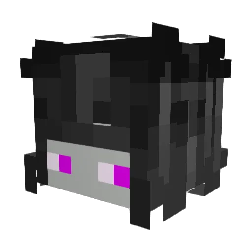 05Hold Minecraft avatar head, 3D render