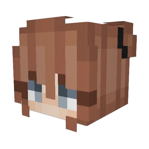 05emma Minecraft avatar head, 3D render