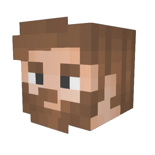 05mp Minecraft avatar head, 3D render