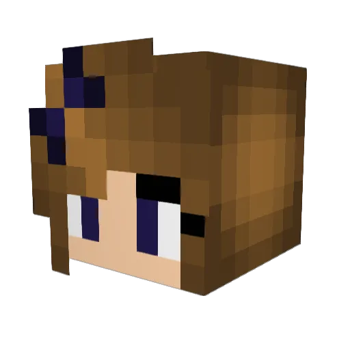 05peaches Minecraft avatar head, 3D render