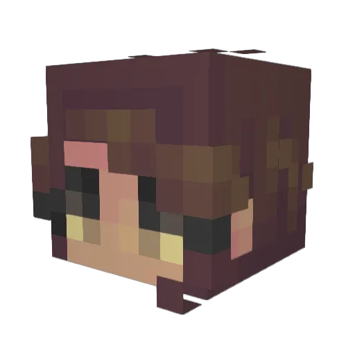 0611Patty Minecraft avatar head, 3D render