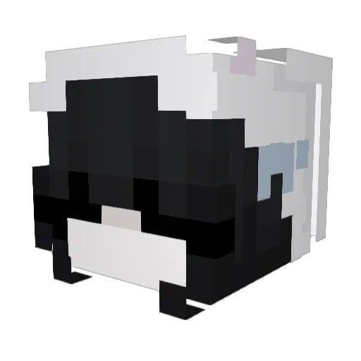 0611bat Minecraft avatar head, 3D render