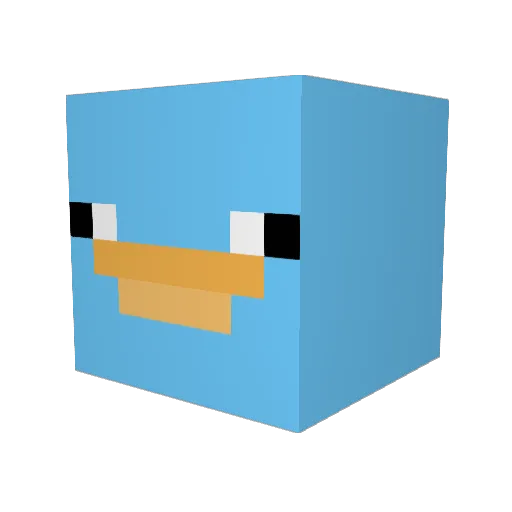 061204 Minecraft avatar head, 3D render