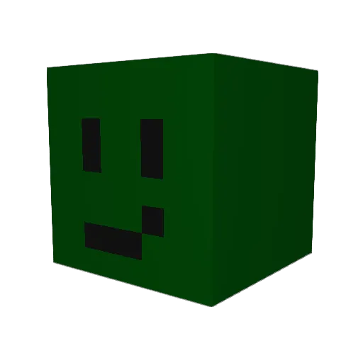 06Ati Minecraft avatar head, 3D render