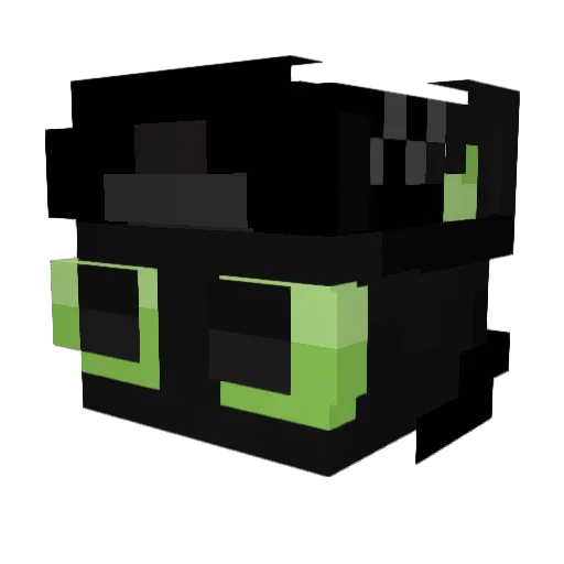 06Cris Minecraft avatar head, 3D render