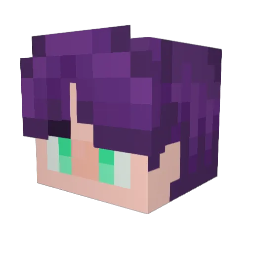 06_Seji_ Minecraft avatar head, 3D render