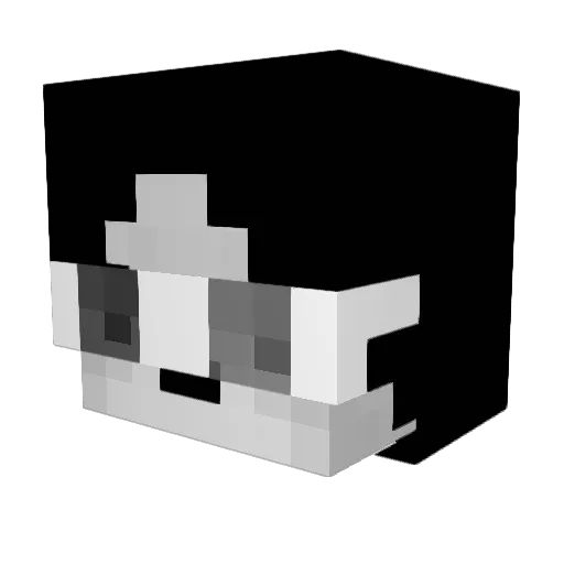 06l Minecraft avatar head, 3D render
