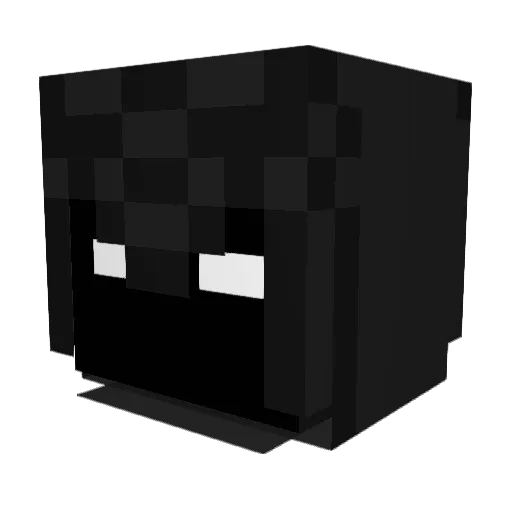 0711_ Minecraft avatar head, 3D render
