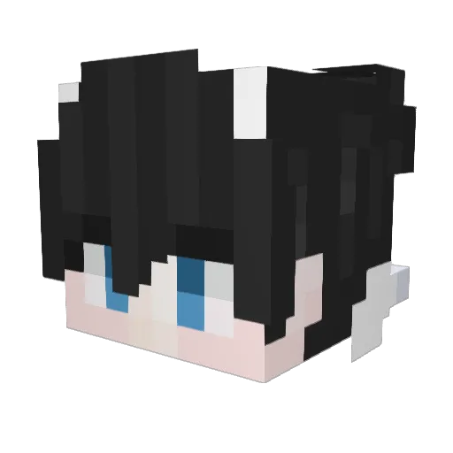 071212 Minecraft avatar head, 3D render