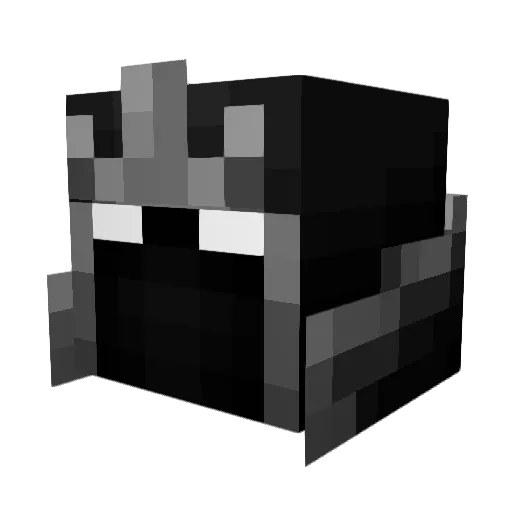 078_ Minecraft avatar head, 3D render