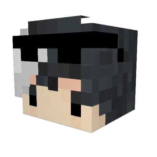 07MrSoupy Minecraft avatar head, 3D render