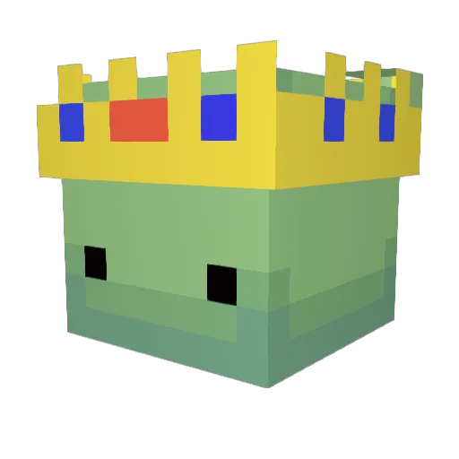 07__ Minecraft avatar head, 3D render