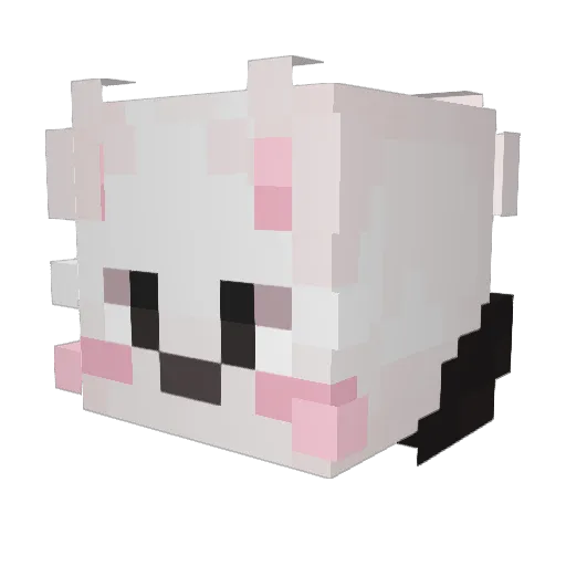 07km Minecraft avatar head, 3D render