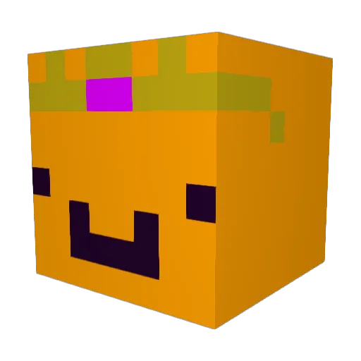 07pvp Minecraft avatar head, 3D render