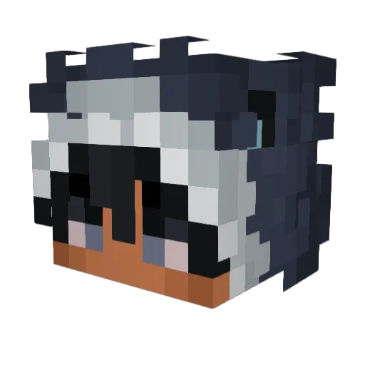 07wizdom Minecraft avatar head, 3D render