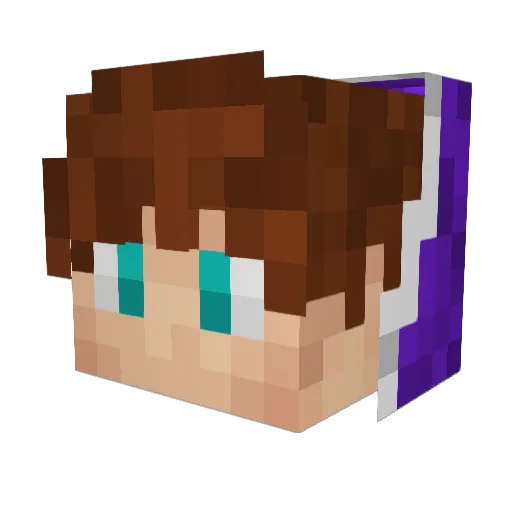 08242003 Minecraft avatar head, 3D render