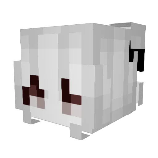 0829_IKURA_mc Minecraft avatar head, 3D render
