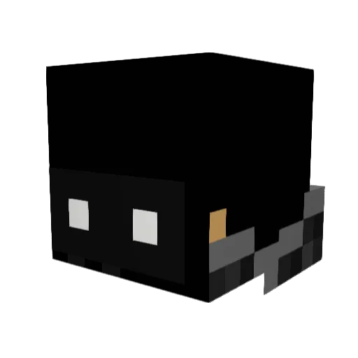 08dragonfire Minecraft avatar head, 3D render