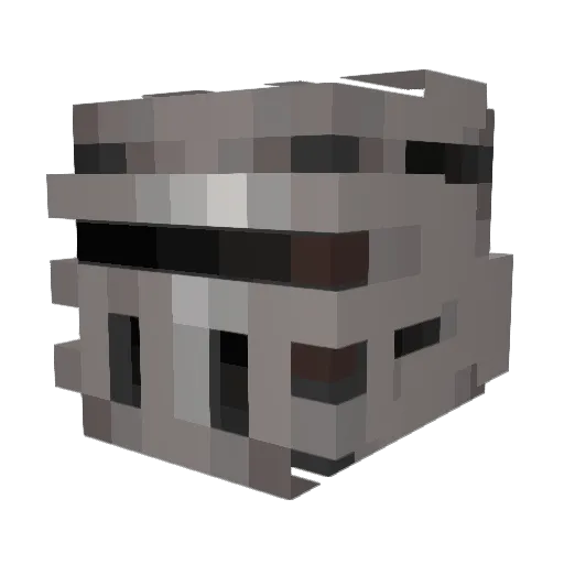 08jvnior Minecraft avatar head, 3D render