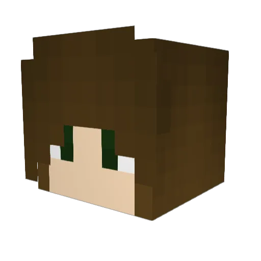 08sharpc Minecraft avatar head, 3D render