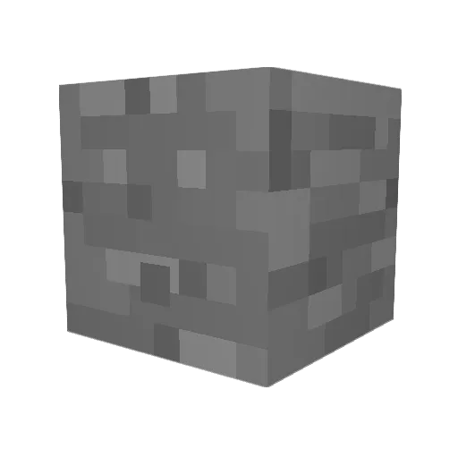 090034 Minecraft avatar head, 3D render