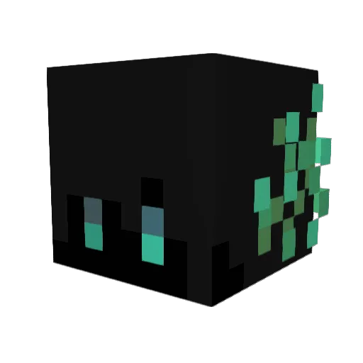 090Kokome Minecraft avatar head, 3D render