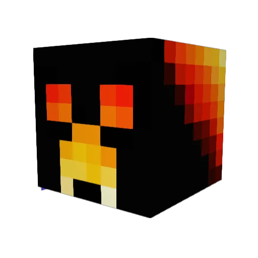 09102003 Minecraft avatar head, 3D render
