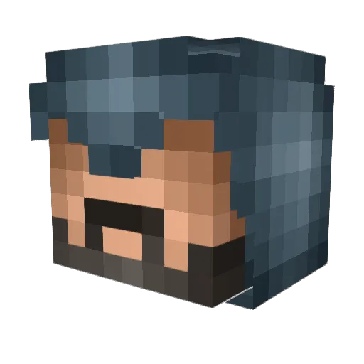 0911478509 Minecraft avatar head, 3D render