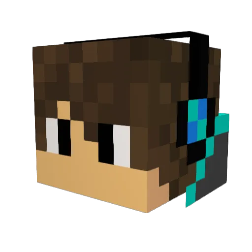 09785643547656 Minecraft avatar head, 3D render