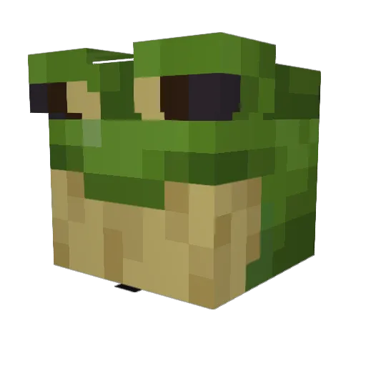 098790 Minecraft avatar head, 3D render