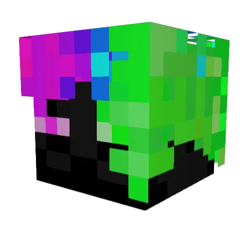 09Frienderman Minecraft avatar head, 3D render