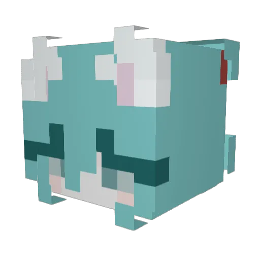 09Jynnx Minecraft avatar head, 3D render