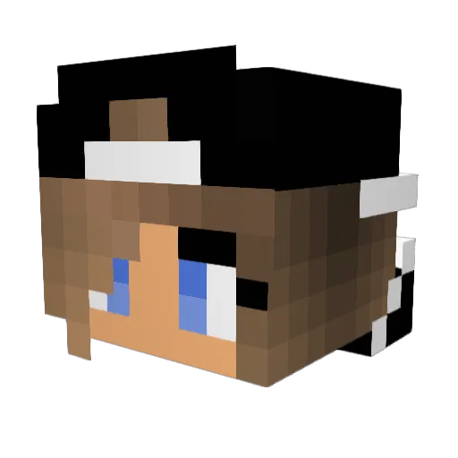 09Mimi10 Minecraft avatar head, 3D render