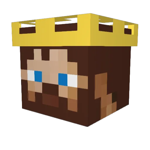 09artski Minecraft avatar head, 3D render