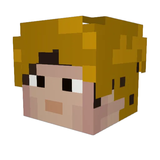 09canadaboy Minecraft avatar head, 3D render