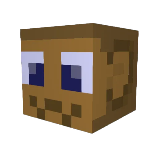 09charlie Minecraft avatar head, 3D render