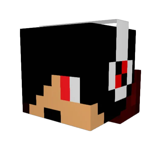 09loewe11 Minecraft avatar head, 3D render