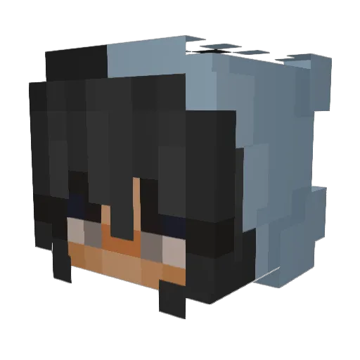 09px Minecraft avatar head, 3D render