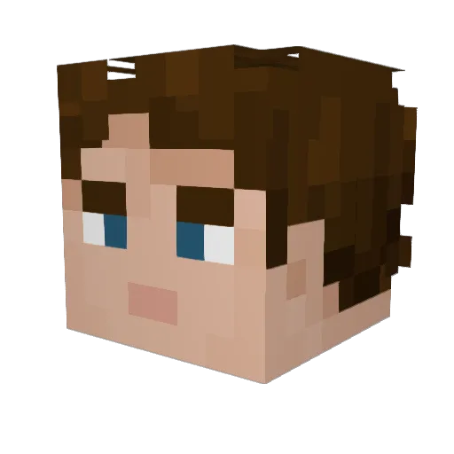09sherkboy Minecraft avatar head, 3D render