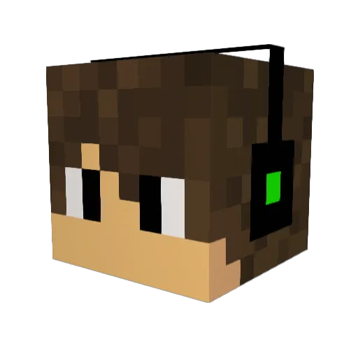 09will02 Minecraft avatar head, 3D render