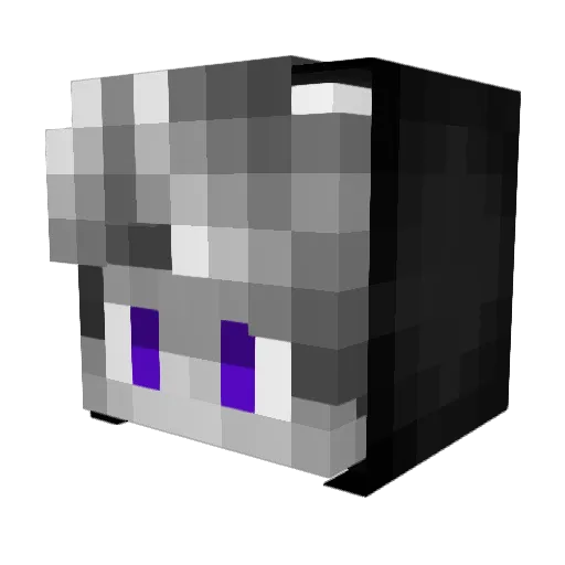 0A00 Minecraft avatar head, 3D render