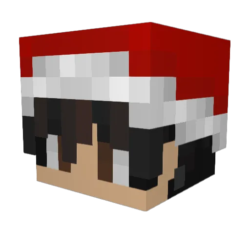 0Anonymous Minecraft avatar head, 3D render
