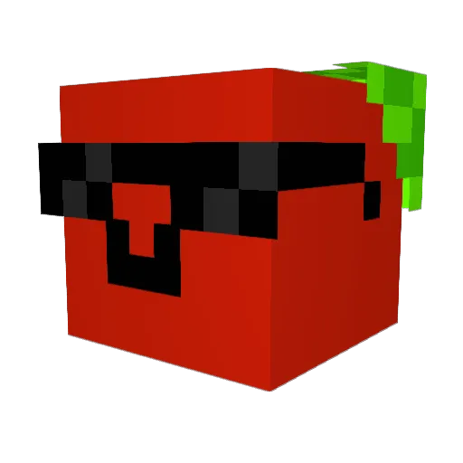 0Arsen Minecraft avatar head, 3D render