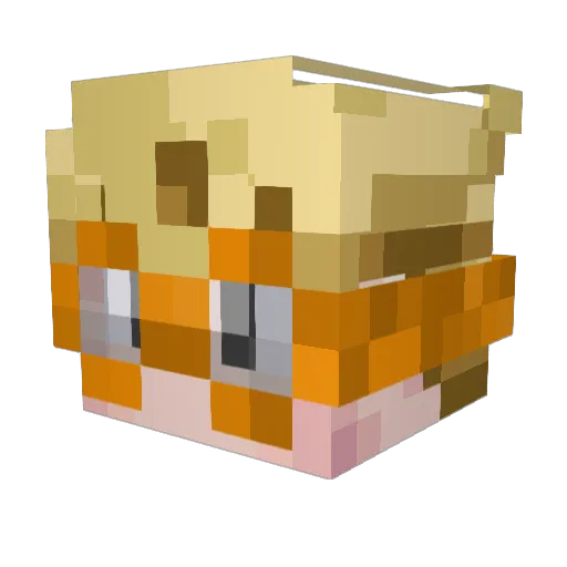 0Artur1408 Minecraft avatar head, 3D render