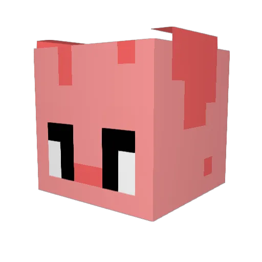 0BAZ0 Minecraft avatar head, 3D render